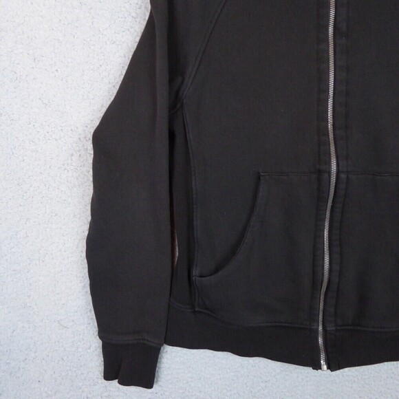 Zyia Active Hoodie Women's Large Black Hooded Sweatshirt Jacket Full Zip Long - Picture 3 of 11